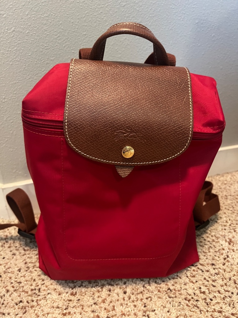 Longchamp Le Pliage Nylon Canvas Backpack - Picture 3 of 6